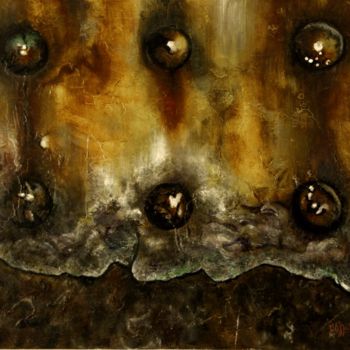 Peinture intitulée "chimie du temps" par Myriam Bollender, Œuvre d'art originale, Huile