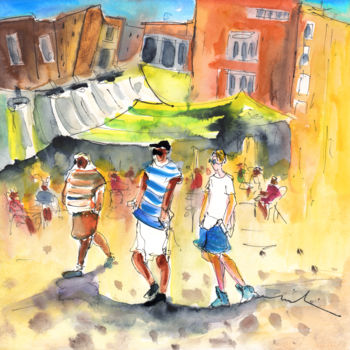 "Life in Cartagena 01" başlıklı Tablo Miki De Goodaboom tarafından, Orijinal sanat, Suluboya