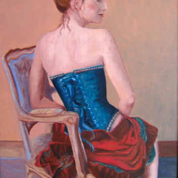 Pittura intitolato "Il segreto di Marina" da Artepignato, Opera d'arte originale, Olio