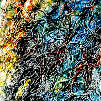 Malerei mit dem Titel "Vascimentu" von Pierre-Paul Marchini, Original-Kunstwerk, Öl