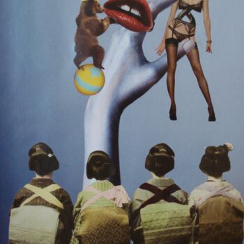Collages intitulée "Puppet" par Nelly Sanchez, Œuvre d'art originale