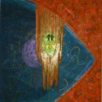 Painting titled "Mind" by Veryan Edwards, Original Artwork, Oil