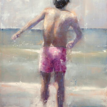 Peinture intitulée "17° Celsius" par Maryline Mercier, Œuvre d'art originale, Huile
