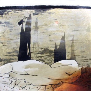 Ζωγραφική με τίτλο "paisaje" από Cesar Ayllón, Αυθεντικά έργα τέχνης, Άλλος