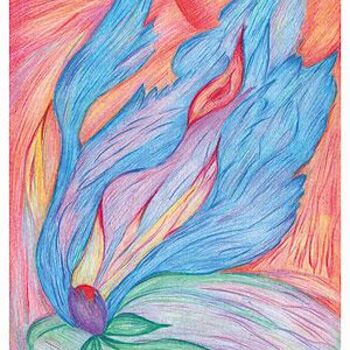 Painting titled "The Healing Prayer" by Maria Skrebtsova, Original Artwork, Oil