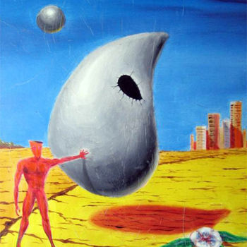 Painting titled "OTHER WORLD" by Vladislav Shtelts, Original Artwork, Oil