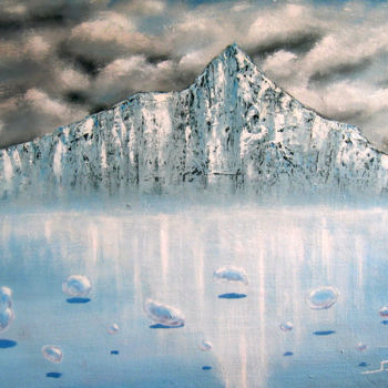 Painting titled "ICE AGE" by Vladislav Shtelts, Original Artwork, Acrylic