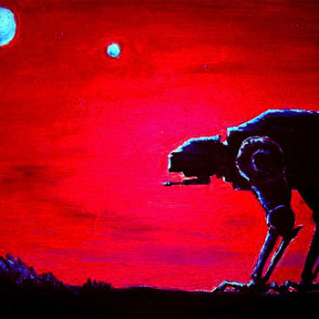 Painting titled "PATROL" by Vladislav Shtelts, Original Artwork, Oil