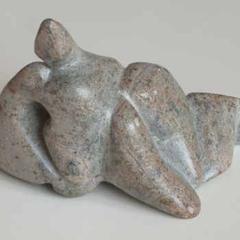 Sculpture intitulée "Opaline" par Evelyne Hervé, Œuvre d'art originale, Pierre