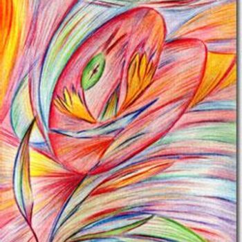 Malerei mit dem Titel "Mother's Love - Abs…" von Maria Skrebtsova, Original-Kunstwerk, Öl