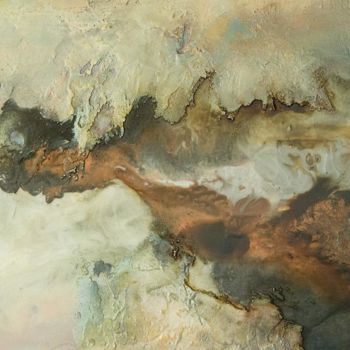 Painting titled "vue du ciel" by Ghislaine Calën, Original Artwork