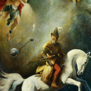 Painting titled "Galileo's dream" by Richard Whincop, Original Artwork, Oil