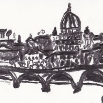 Drawing titled "Saint Peter's Basil…" by Janel Bragg, Original Artwork, Charcoal