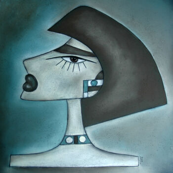 Drawing titled "Augenbraun" by Nina Boos, Original Artwork, Chalk