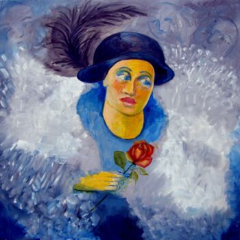 Painting titled "Carnaval 3" by Maria Lucia Pacheco, Original Artwork, Oil
