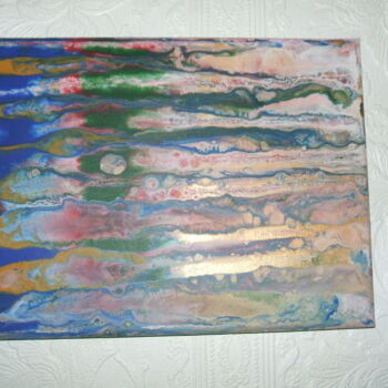 Painting titled "moon light" by Irene Nolan (Visions), Original Artwork, Acrylic