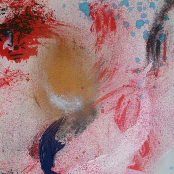 「Mademoiselle en chat」というタイトルの絵画 Dominique Bertrandによって, オリジナルのアートワーク, アクリル