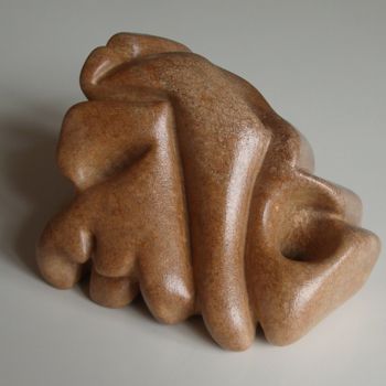 Sculpture intitulée "mémoire sioux" par Evelyne Hervé, Œuvre d'art originale, Pierre