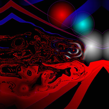 Digital Arts titled "Fond de lumière" by Naïma Gharbi, Original Artwork
