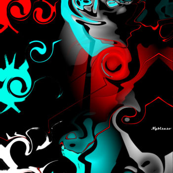 Digitale Kunst mit dem Titel "Mes couleurs" von Naïma Gharbi, Original-Kunstwerk