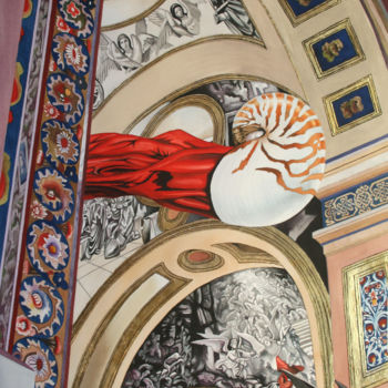 Painting titled "The Nature of Fibon…" by Graeme Stevenson, Original Artwork, Watercolor