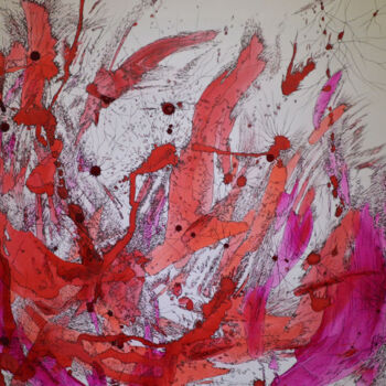 Peinture intitulée "Cosmico IV" par Sequeira, Œuvre d'art originale, Acrylique