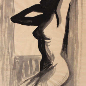 Рисунок под названием "Silhouette" - Stanislao, Подлинное произведение искусства, Чернила