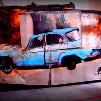 Photography titled "lard en rut "l'auto…" by Bernard Vergier, Original Artwork
