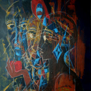 Peinture intitulée "Apple" par Michel Maréchal, Œuvre d'art originale