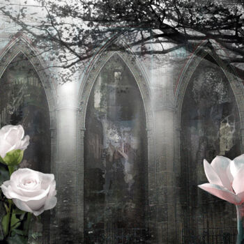 Коллажи под названием "dream-garden" - Sobreira Airton, Подлинное произведение искусства, Другой
