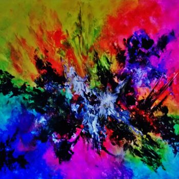 Painting titled "colour-festival-101…" by John Cocoris, Original Artwork
