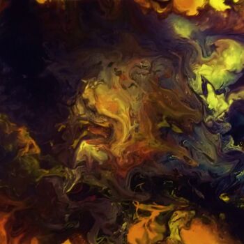Painting titled "sea-horse-91x45cm-3…" by John Cocoris, Original Artwork