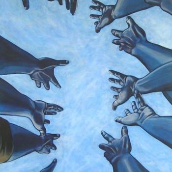 Pittura intitolato "Pallavolo - Volleyb…" da Sandro Taliani, Opera d'arte originale