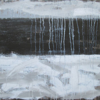 Painting titled "No 1.Black and ligh…" by Xuan Khanh Nguyen, Original Artwork, Acrylic