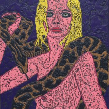 Peinture intitulée "ÈVE" par Marjinal Artiste Peintre Décalé Français, Œuvre d'art originale, Acrylique