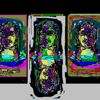 Digital Arts titled "Self portraits" by Mandy Sand, Original Artwork, 2D Digital Work