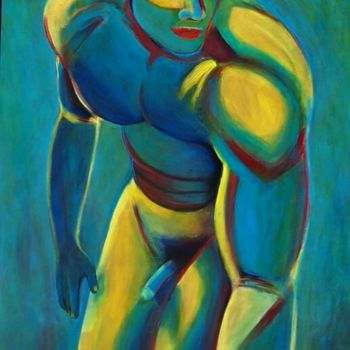 「Au cirque nu」というタイトルの絵画 Stefanoによって, オリジナルのアートワーク, アクリル