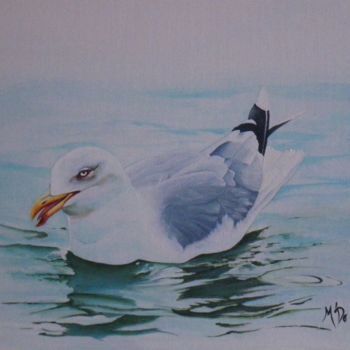 「au fil de l'eau II」というタイトルの絵画 M'Doによって, オリジナルのアートワーク, アクリル
