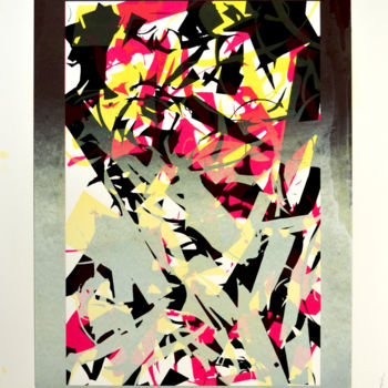 Incisioni, stampe intitolato "Brume d'automne" da Jeff, Opera d'arte originale, Serigrafia