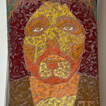 Peinture intitulée "YESHOUA / SCULPTURE…" par Marjinal Artiste Peintre Décalé Français, Œuvre d'art originale, Acrylique Mon…