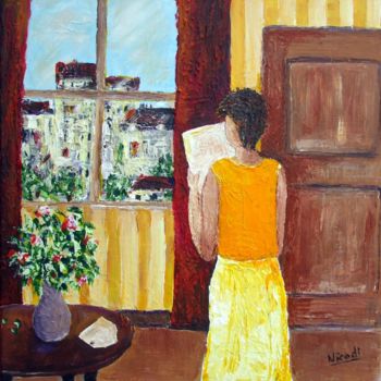 Schilderij getiteld "LA LETTRE" door Nicodi, Origineel Kunstwerk, Acryl