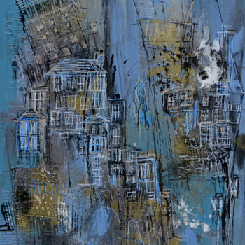 Peinture intitulée "Une surprise de per…" par Muriel Cayet, Œuvre d'art originale, Acrylique