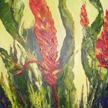 Pintura titulada "JARDIN TROPICAL" por Nicodi, Obra de arte original, Acrílico