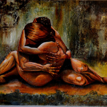 Peinture intitulée "Omhels" par Myriam Bollender, Œuvre d'art originale, Autre