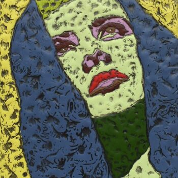 Peinture intitulée "MAGDALA" par Marjinal Artiste Peintre Décalé Français, Œuvre d'art originale, Acrylique