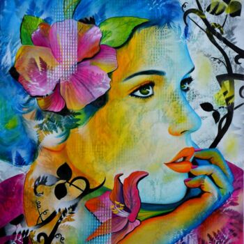 Peinture intitulée "c'était ainsi..." par Jeannette Guichard-Bunel, Œuvre d'art originale, Huile