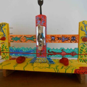 Sculpture titled "arbol de vida-plate…" by Anne Guerrant, Original Artwork