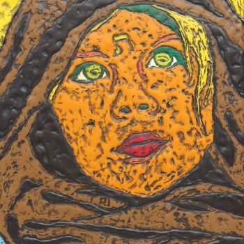 Peinture intitulée "L’ÉLUE" par Marjinal Artiste Peintre Décalé Français, Œuvre d'art originale, Acrylique