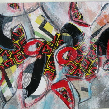 Painting titled "Collage" by Monique Chef, Original Artwork, Other