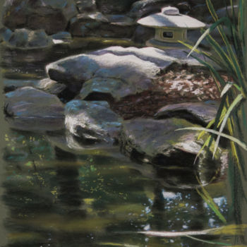 Pittura intitolato "Dappled Light With…" da Reidsart, Opera d'arte originale, Pastello